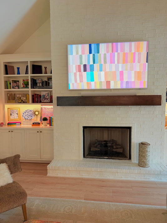 SBF Pastel Synchronicity Frame TV Art