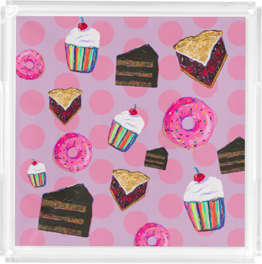 Dessert Acrylic Serving Tray