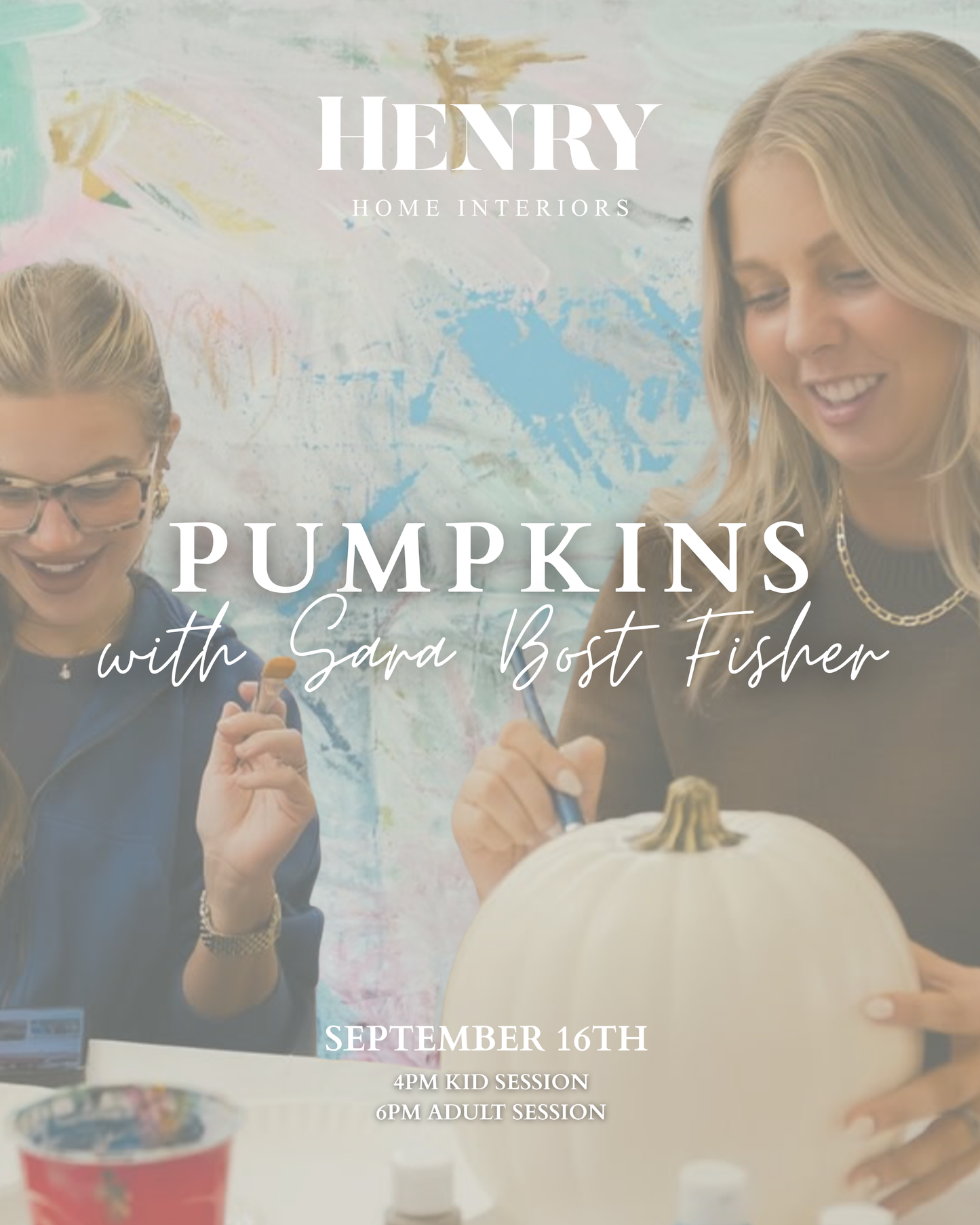 Pumpkin Painting Class- Henry Home- September 16th
