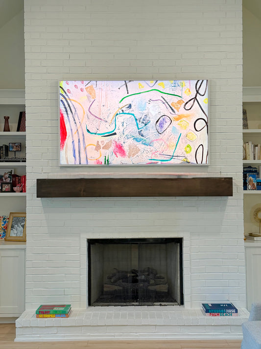 SBF Confetti Brain Frame TV Art