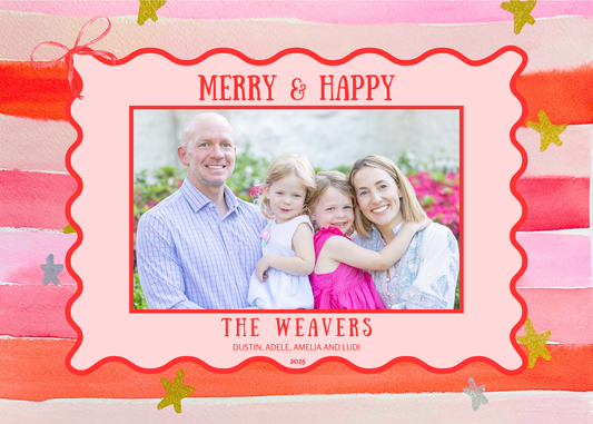 SBF Merry & Happy Holiday Card - Digital Download